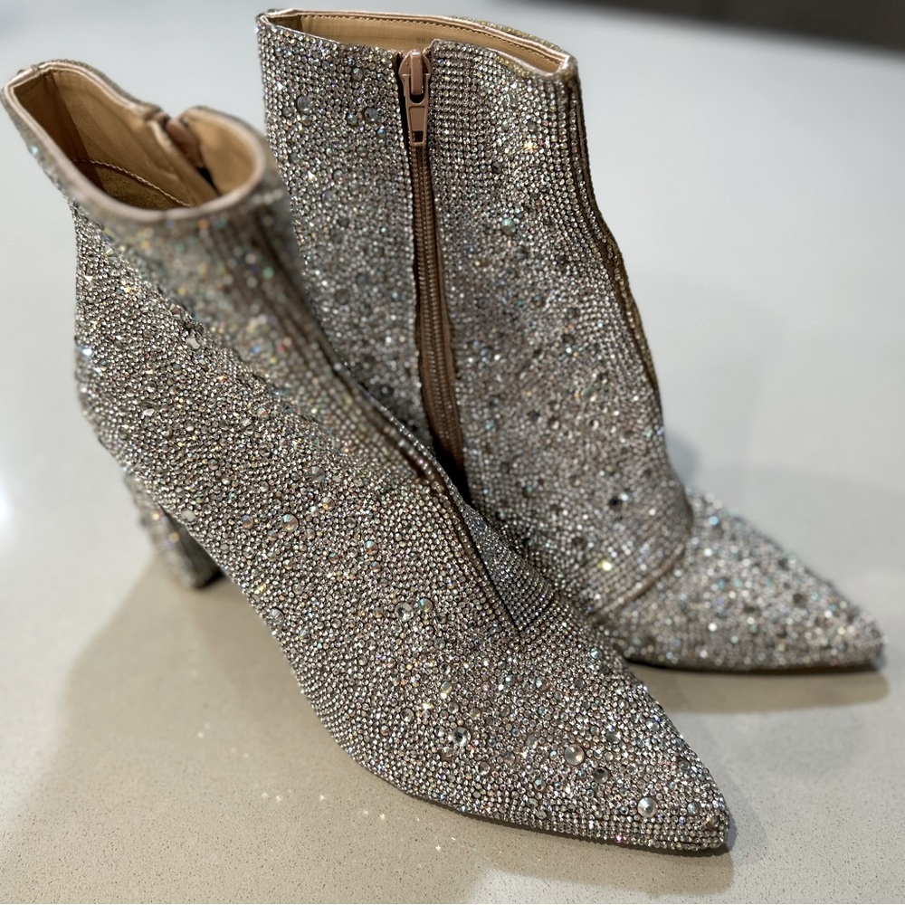 Betsey Johnson Cady Rhinestone Boots